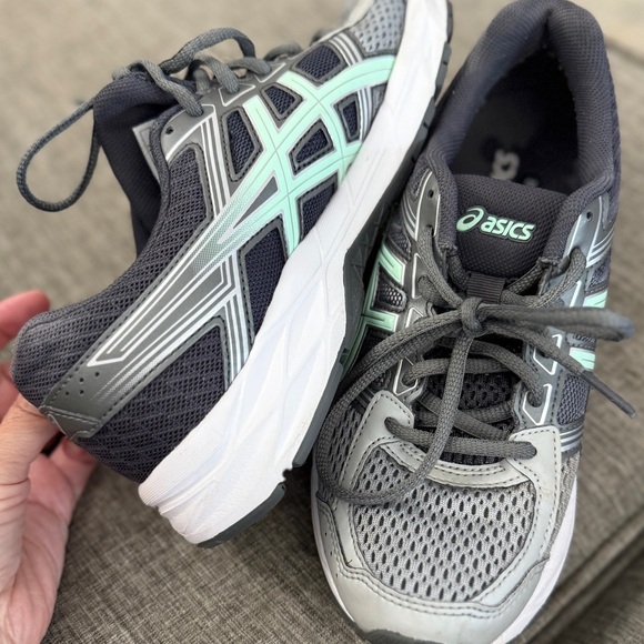 ASICS Running Shoes, Mint Green & Grey women Tennis, Athletic, Gel-Contend 4 - Picture 4 of 16